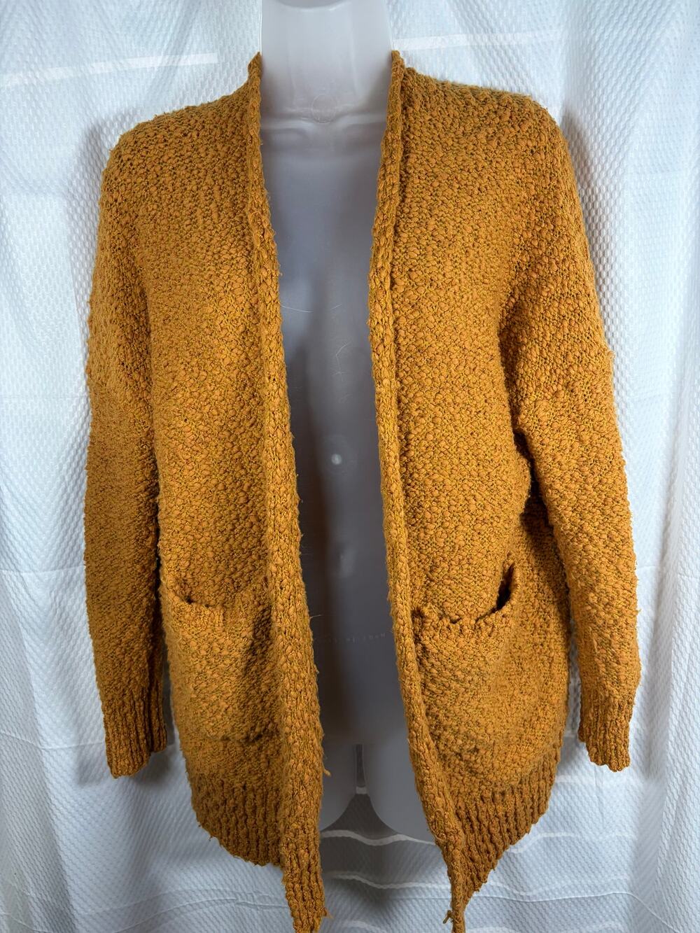Debut Butternut Squash boucle cardigan EUC